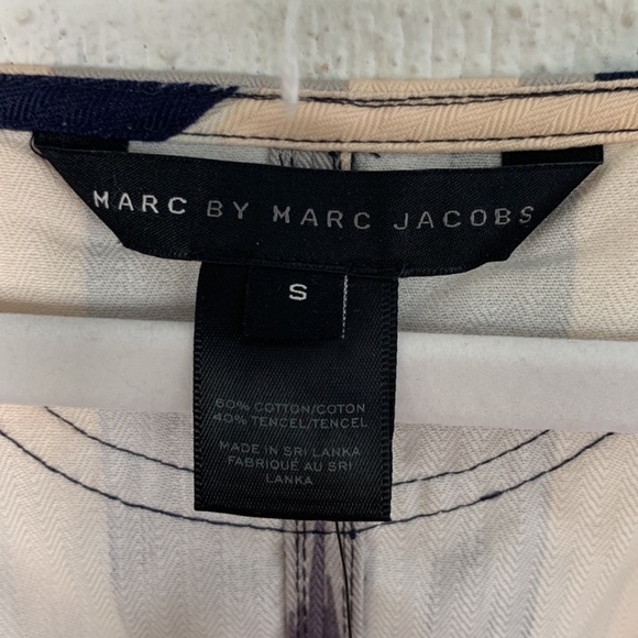 Marc By Marc Jacobs Denim Colorful Square Neck Overall Dress size Small - Picture 4 of 7